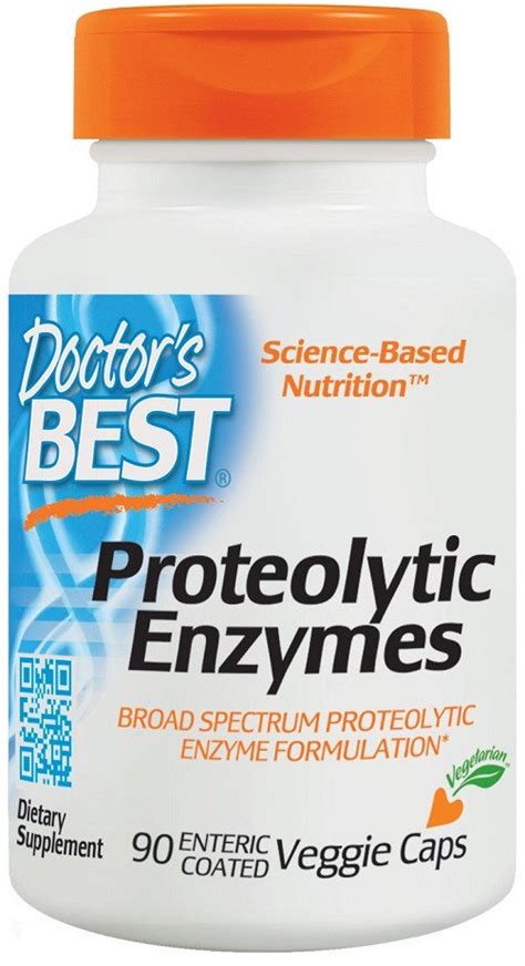 Doctors Best Proteolytic Enzymes 90 Vcaps Bodybuilding And Sports