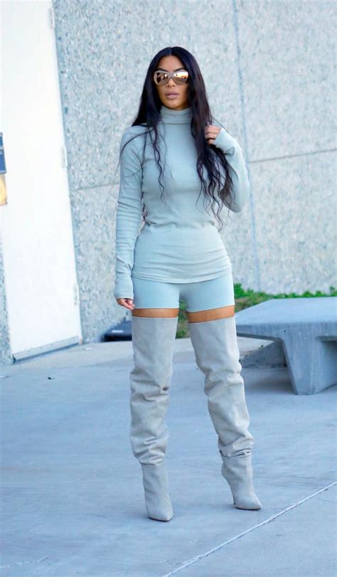 Out Of The World Kim Kardashian Wears Bizarre Space Age Outfit For Yeezy Photoshoot Mirror Online