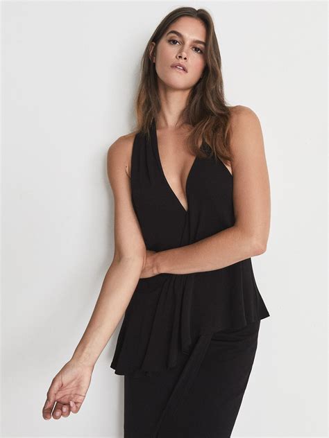 Reiss Xena Strappy Open Back Cocktail Dress Reiss