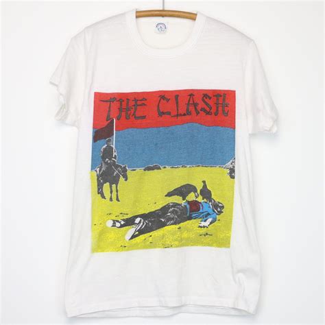 1980s Clash Give ‘em Enough Rope Shirt T Vintage Band T Shirts