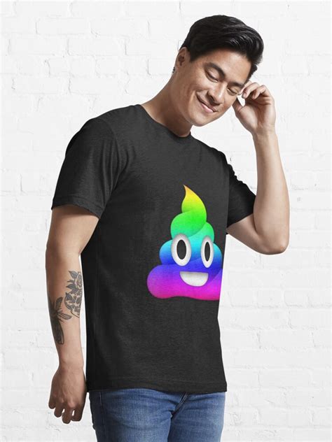 Rainbow Smiling Poop Emoji T Shirt For Sale By Winkham Redbubble