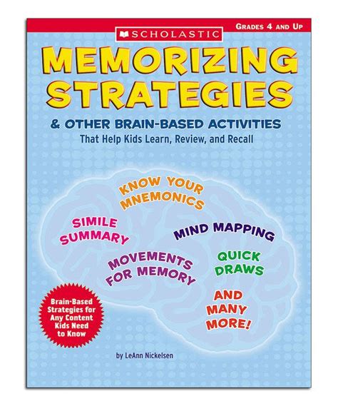 Memorizing Strategies Paperback How To Memorize Things Brain Based