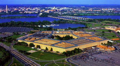 Aerial View Of The Pentagon At Dusk Photograph By Panoramic Images Pixels