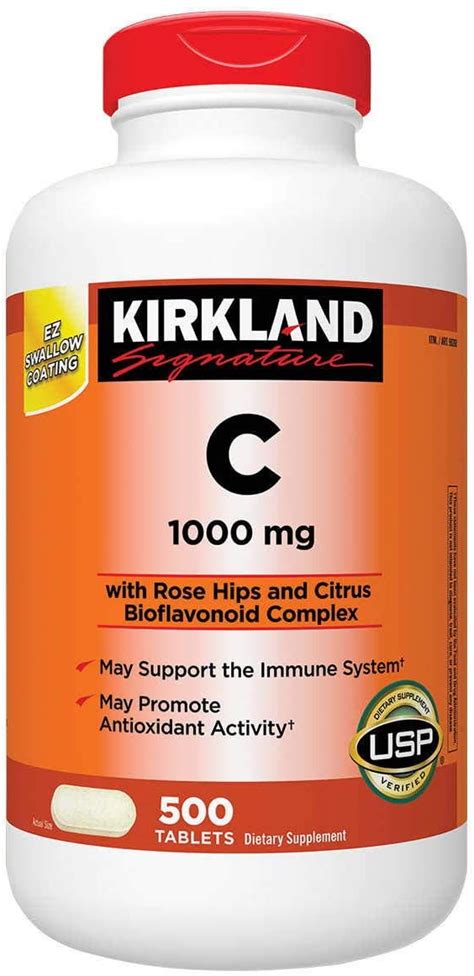Secure valuable vitamin c 1000mg on alibaba.com at alluring offers. Kirkland Signature Vitamin C 1000 mg with Rose Hips - 500 ...