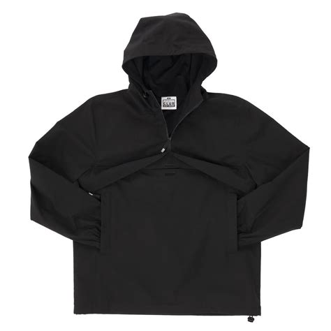 Nylon Anorak Jacket Black Customteezstore