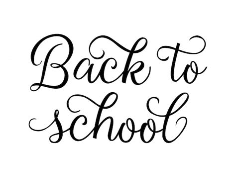 Free Vector Back To School Creative Lettering