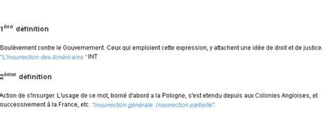 Insurrection : La définition