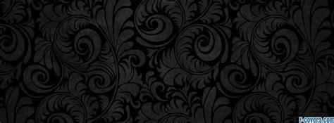 Ethnic flower and leaves elements. grey black floral Facebook Cover timeline photo banner for fb