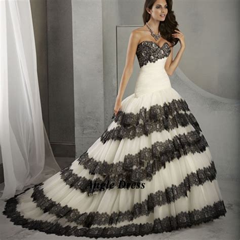 Check out our black wedding dress plus size selection for the very best in unique or custom, handmade pieces from our dresses shops. New Fashion White and Black Wedding Dresses Lace Mermaid ...