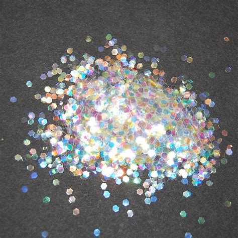 Crystal White Holographic Glitter 0062 Hex 1 Fl Ounce For