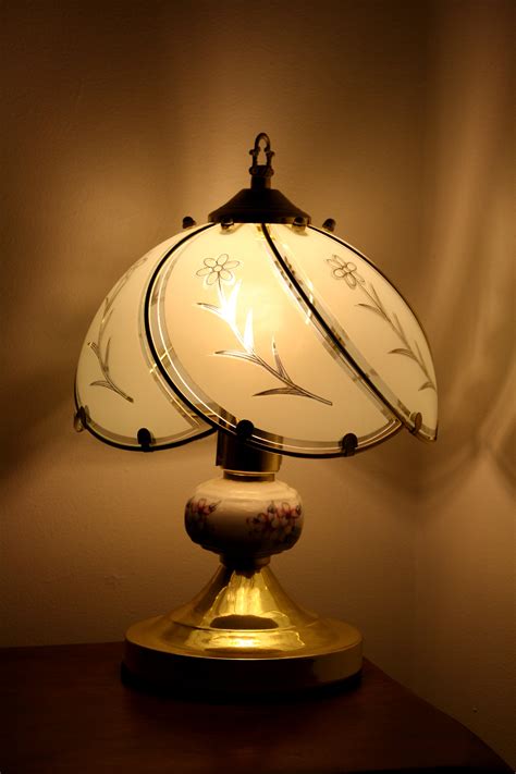 Bedside Lamp With Glass Shade Picture Free Photograph Photos Public