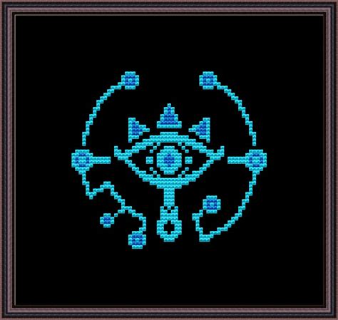 Legend Of Zelda Sheikah Eye Cross Stitch Pattern Pdf Etsy Uk