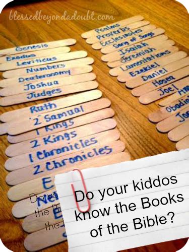 A Fun Way To Learn The Books Of The Bible Free Printable Books Of The