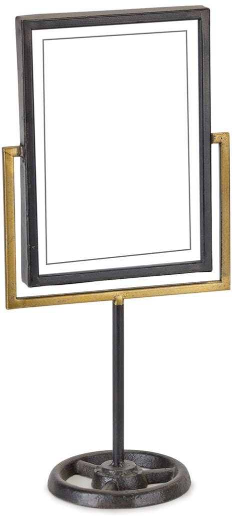 Black And Gold Vertical Picture Frame On Stand Rc Willey Furniture Store