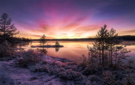 배경 화면 경치 일몰 호수 자연 반사 하늘 겨울 해돋이 저녁 아침 강 황혼 구름 새벽 대기 현상