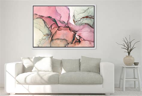 Buy Lux Pink Abstract Canvas Wall Art Print Online Australia Final