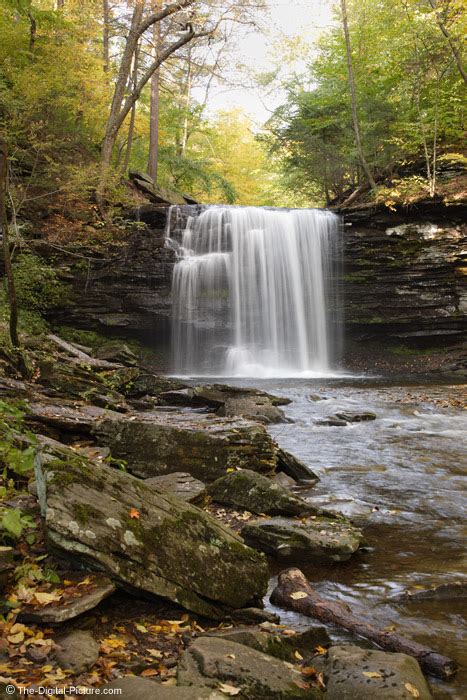 Large Waterfall In Ricketts Glen State Park