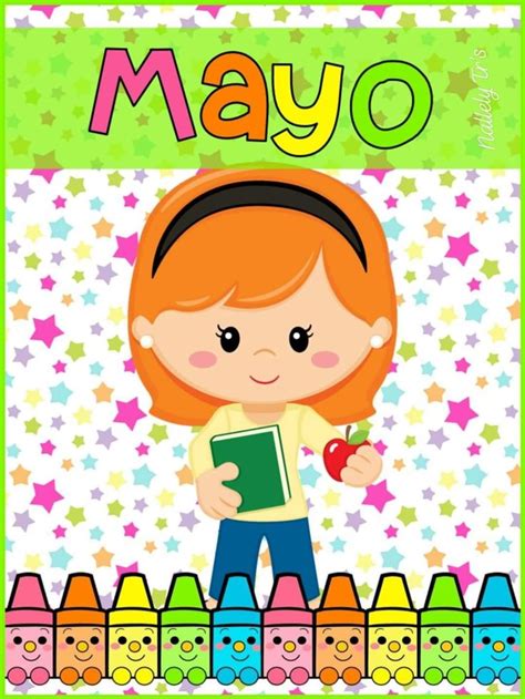 Portadas Mayo Dibujos Para Preescolar Etiquetas Preescolares