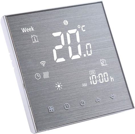 Decdeal Raumthermostat Smart Thermostat Heizung Digital LCD Display Touch Taste Sprachsteuerung