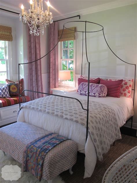 Anthropologie Italian Campaign Canopy Bed Contemporary Bedroom