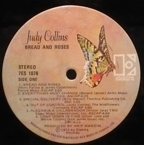Judy Collinsbread And Roses Millpond Vintage Vinyl Cd And Books