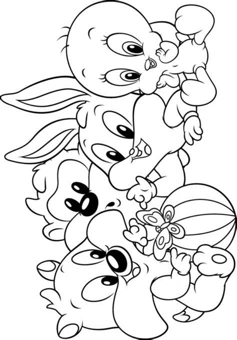 Desenhos Para Atividades Desenho Baby Looney Tunes Para Colorir