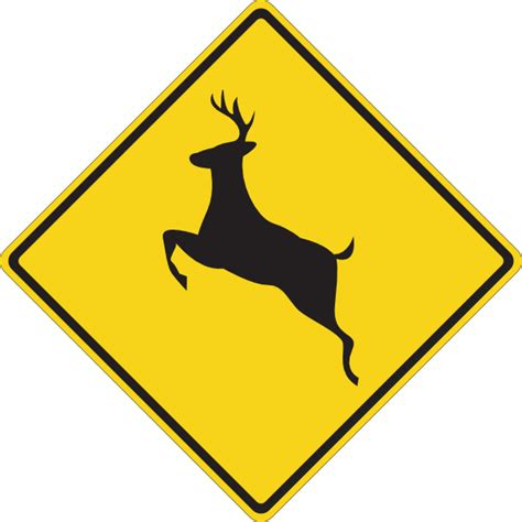 Deer Crossing Sign Clip Art At Vector Clip Art Online