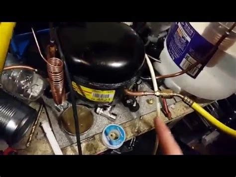 Using refrigerant recovery equipment to evacuate a system before making repairs to a condensing unit is extremely time consuming and labor intensive. DIY Refrigerant Recovery Pump - YouTube