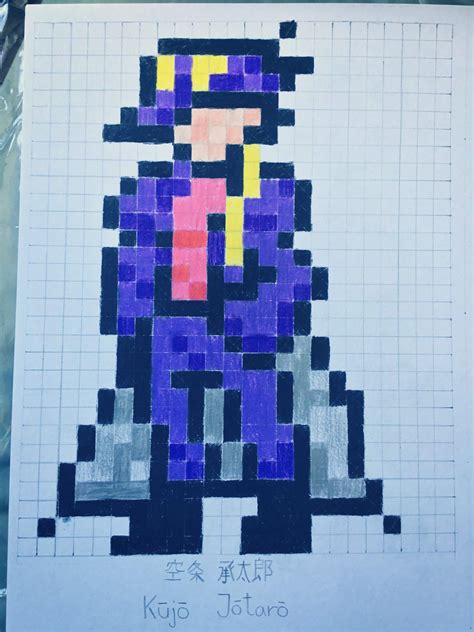 Jotaro Pixel Art Jojo Amino Amino