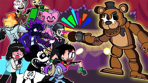 Fnf Showtime Freddy Fazbear But Different Characters Sing It 🎵 Everyone Sings Showtime Fnaf