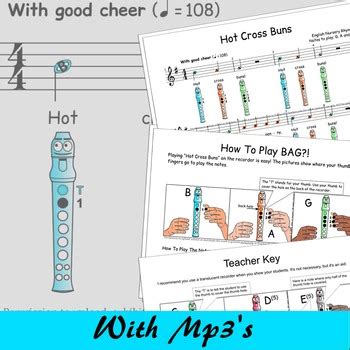 Early songs played on both recorder songs with letter notes. Free Easy Recorder Song With Letters Printable BAG | TpT