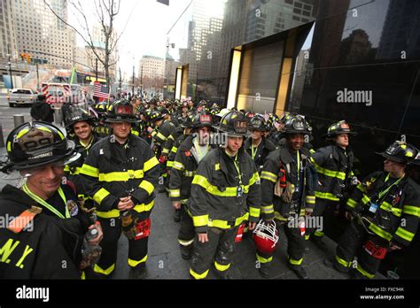 New York City Ny Usa 13th Mar 2016 Fdny Firefighters Wait To Stock