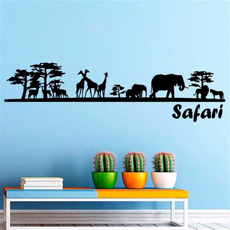 Safari Wall Decal Vinyl Sticker Decals Art Home Decor Mural African