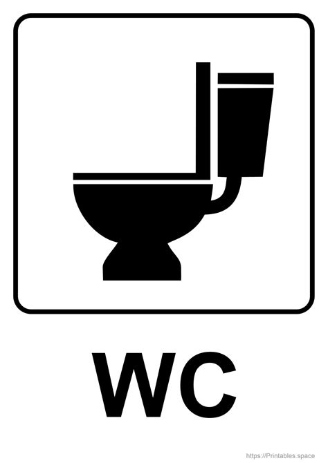 Wc Free Restroom Sign Printable Free Printables
