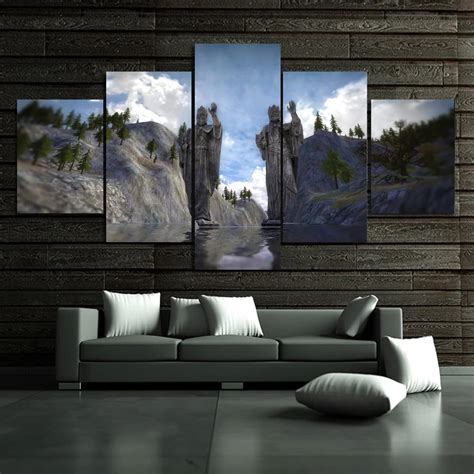 Canvas Paintings Wall Art 5 Panel Lord Of The Rings Home Decor Movie