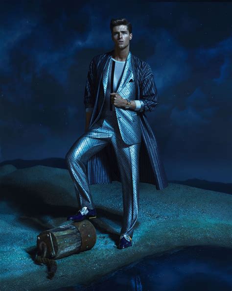 Edward Wilding Kacey Carrig And Veit Couturier Front Versaces Springsummer 2013 Campaign The