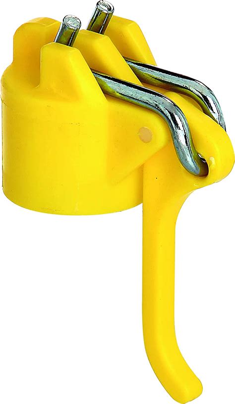 alberts 654252 tête de tendeur pour poteaux à linge pvc jaune pour tube Ø 42 mm amazon fr