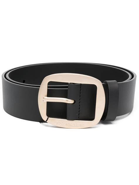 Dolce Gabbana Logo Engraved Buckle Leather Belt Farfetch