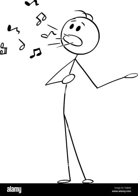 Stick Figure Illustration Singer Hi Res Stock Photography And Images