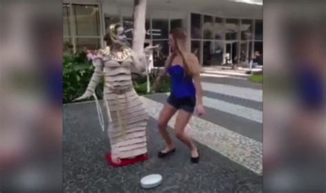 Tourist Touches Street Performer But Suffers Instant KARMA When THIS Happens Travel News