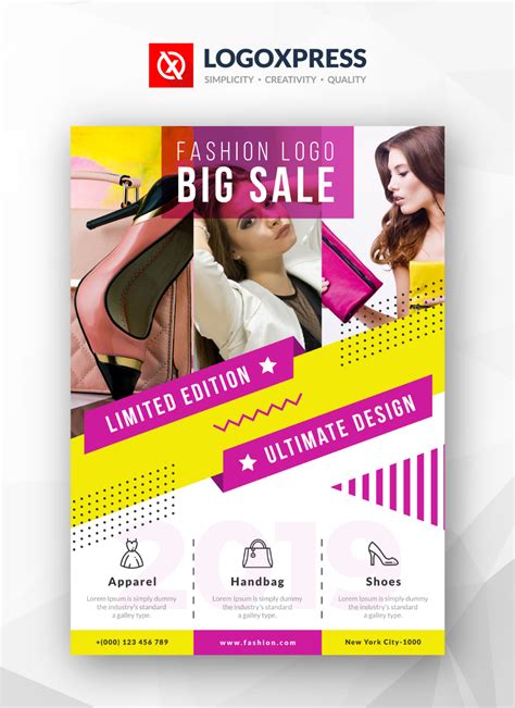 Stylish And Modern Fashion Flyer Template Flyer Leaflet Design