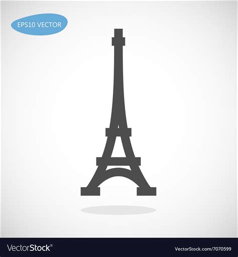 Paris Symbol Eiffel Tower Royalty Free Vector Image