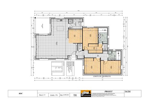 Plan Maison Plain Pied Chambres MF Construction