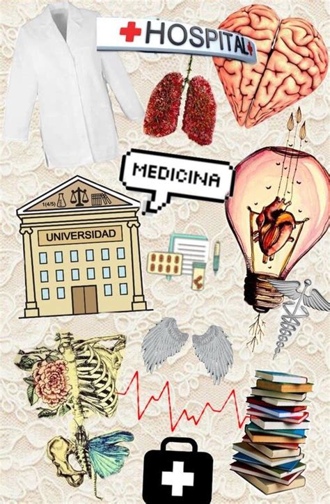 An Image Of Medical And Health Related Items In The Shape Of A Collage