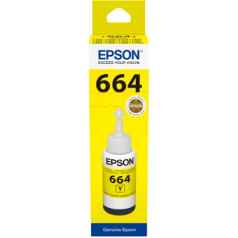 مشكلة توقف طابعات ابسون l365. Ink - Epson T6644 BOTTLE 70ML Yellow best price in Eygpt