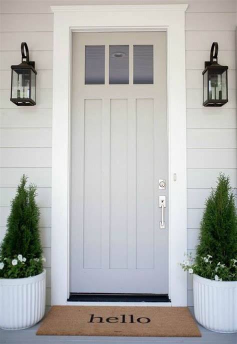 Entry Door Colors For Gray House