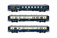 RIVAROSSI HR4295 - set 3 carrozze per "Treno Azzuro", CIWL, ep.III ...