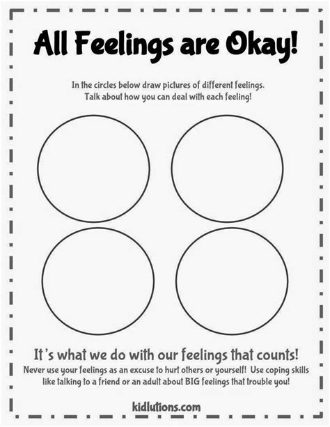 Printable Art Therapy Worksheets Pdf