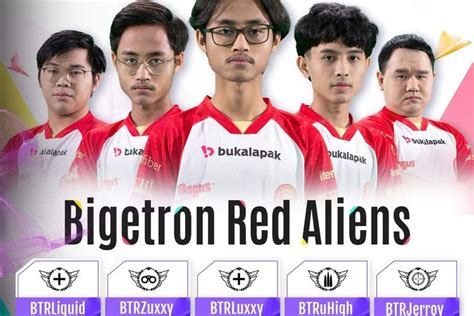 Bigetron Red Aliens Umumkan Roster Pmpl Indonesia 2022 Spring Split