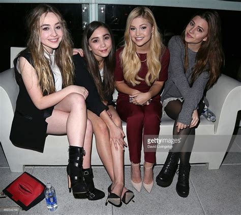 Actresses Sabrina Carpenter Rowan Blanchard And Olivia Holt And